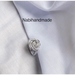 nhẫn handmade uốn hình hoa hồng
