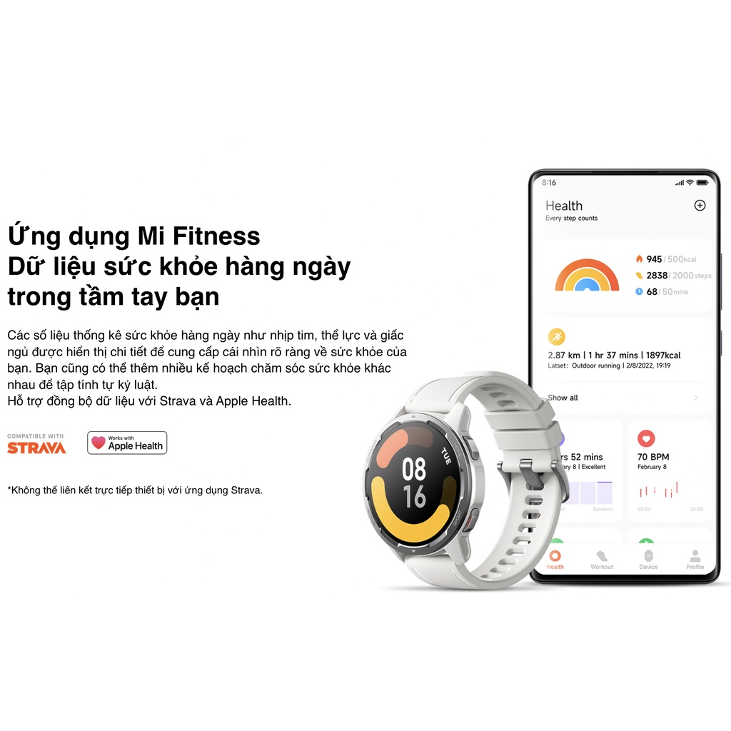 Đồng hồ thông minh Xiaomi Watch S1 Active - Chính hãng