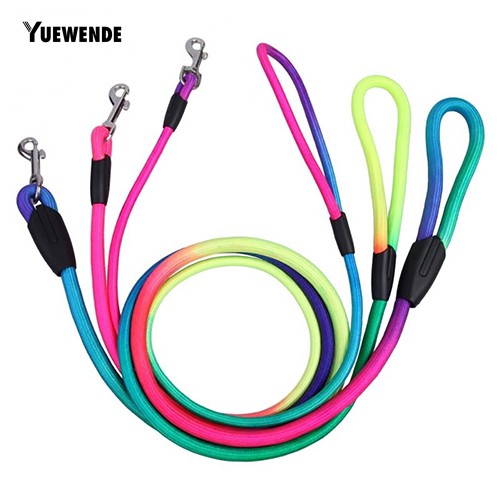 Dây Nylon Dắt Thú Cưng Đi Dạo Màu Cầu Vồng
