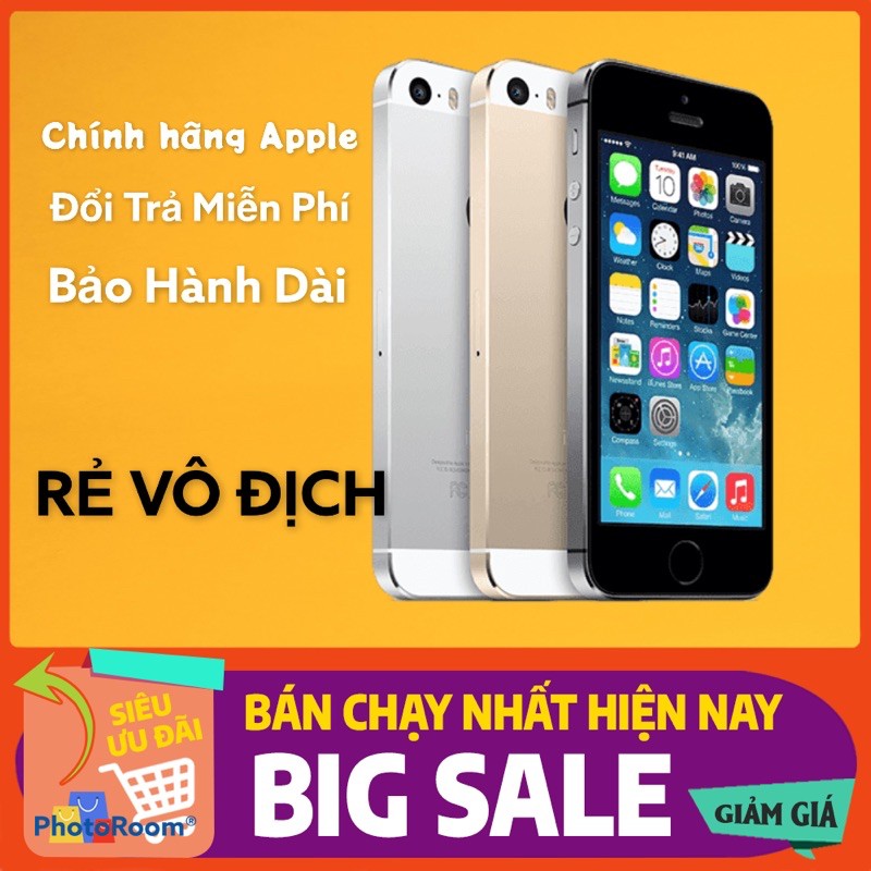 [𝗜𝗣𝗛𝗢𝗡𝗘 𝟱𝗦 𝗖𝗛𝗜́𝗡𝗛 𝗛𝗔̃𝗡𝗚] Điện Thoại iphone 5s 16GB Quốc Tế Zin đẹp.Bảo hành 1 đổi 1 12 tháng