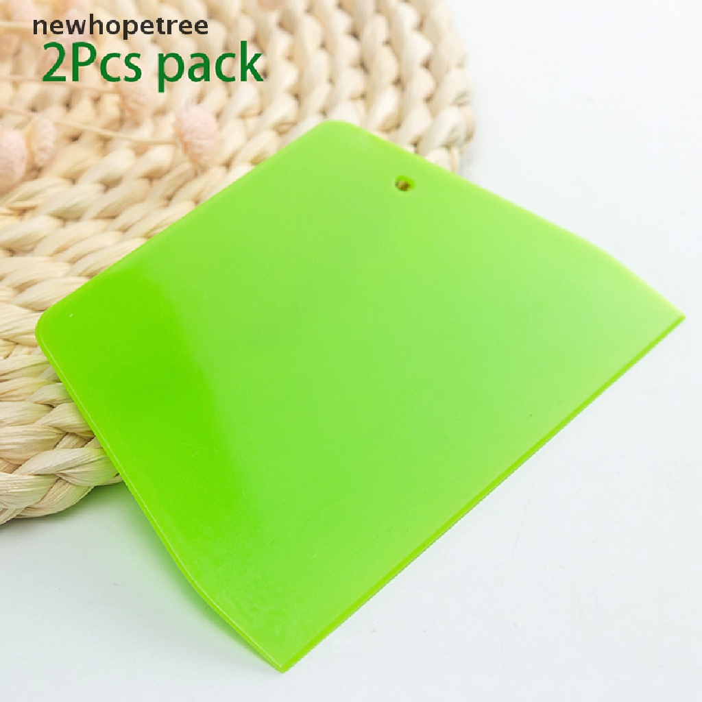 newhopetree 2Pcs Cream Spatula DIY Pastry Cutters Fondant Dough Scraper Cake Cutter Pastry OIK
