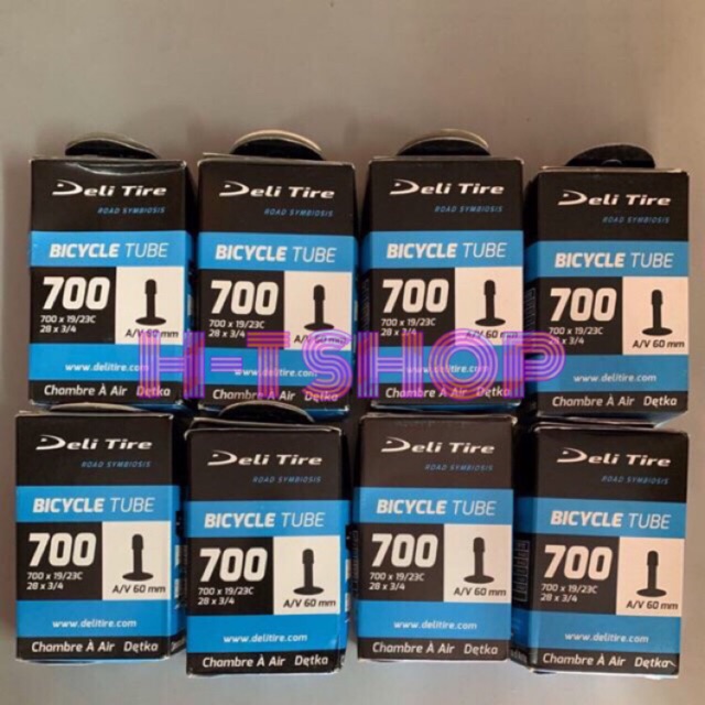 Ruột Xe Đạp DELI 700C Van HONDA 60mm