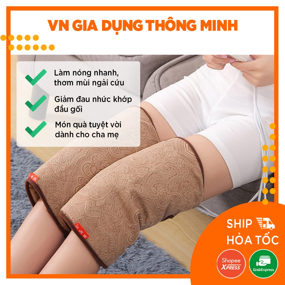 [CÓ SẴN - BH 6 THÁNG] Đai khớp gối ngải cứu đông y Trung Quốc trị thấp khớp, đau mỏi đầu gối tinh chất ngải cứu