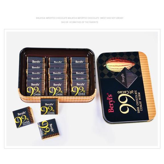 ( Bán sỉ ) Thùng 12 hộp Dark Chocolate Beryl's Cacao hộp 108gr