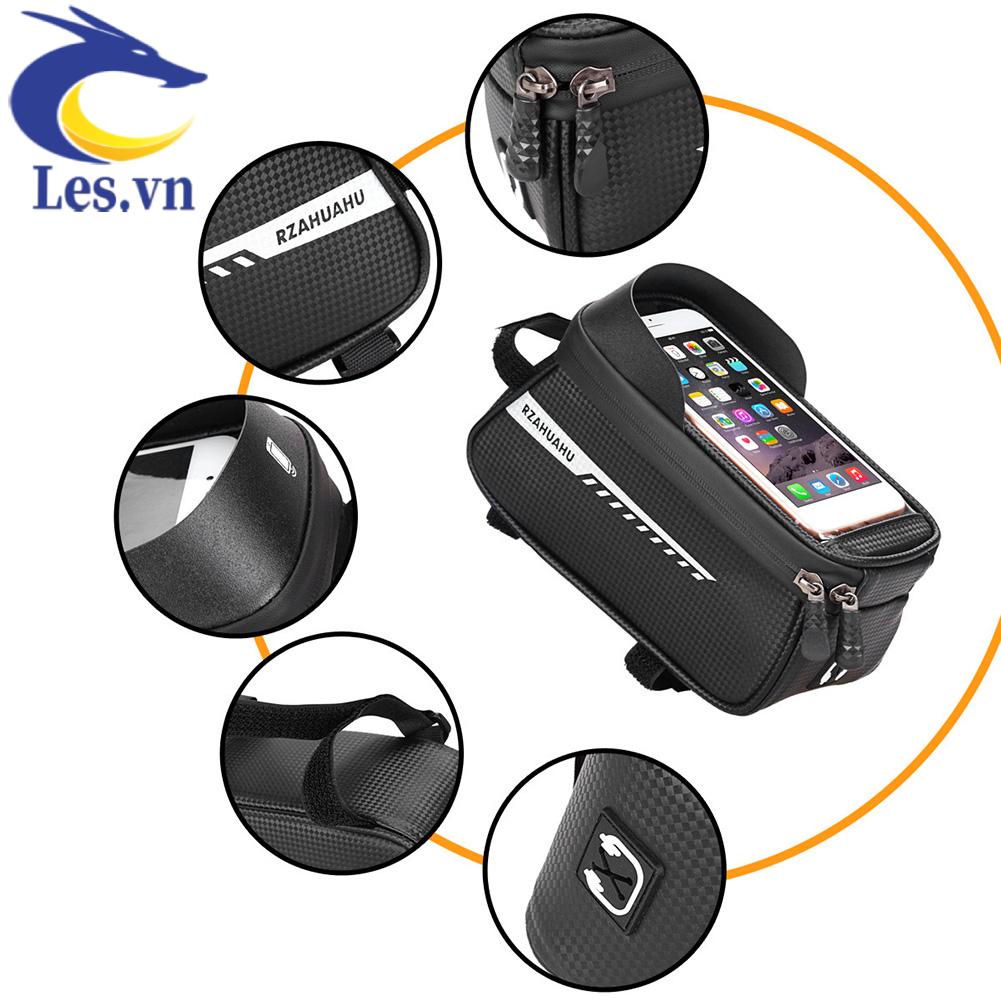Túi Đựng Điện Thoại Chống Thấm Nước Có Thể Chạm Màn Hình Cảm Ứng Gắn Sườn Xe Đạp Leo Núi