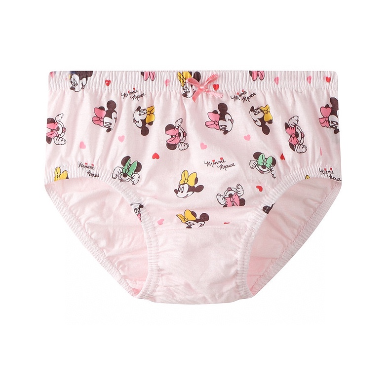 Set 5 quần xì trẻ em Hàn Quốc 100% vải cotton thoáng mát, an toàn cho sức khỏe mẫu Chuột Minnie dành cho bé gái