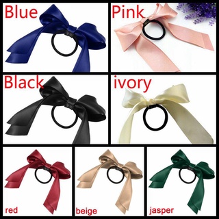 Dây buộc tóc VMCRTD Nhiều màu Scrunchie Nữ Co Giãn Nơ
