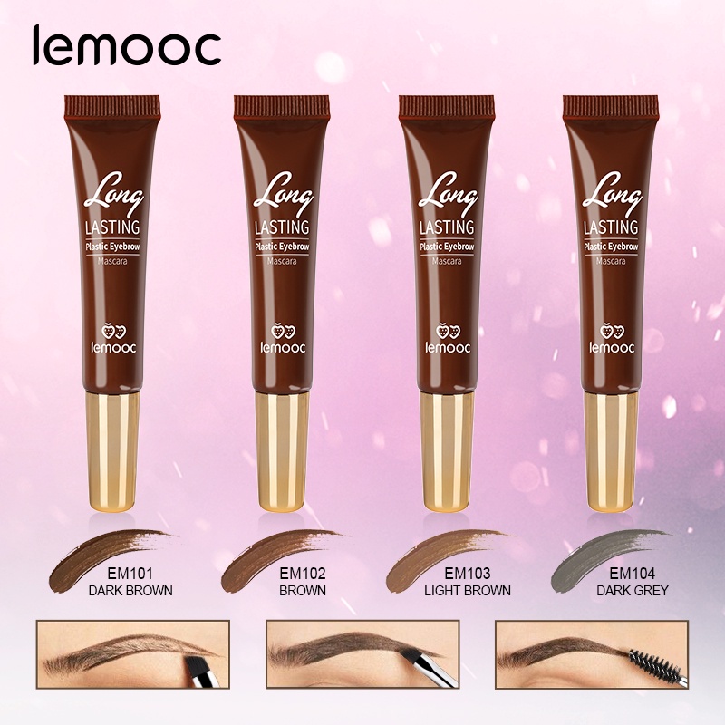 [Hàng mới về] Kem gel kẻ lông mày LEMOOC dạng lỏng chống thấm nước lâu trôi dành cho trang điểm