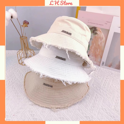 Mũ bucket nón tai bèo chống nắng in chữ JACQUEMUS chất lượng cao, hàng có sẵn
