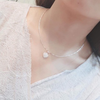(Siêu rẻ) Kiềng cổ trái tim