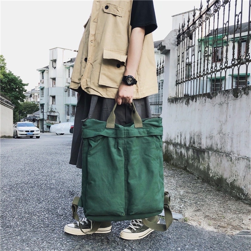 Balo đi học 2 quai vuông phong cách Vintage