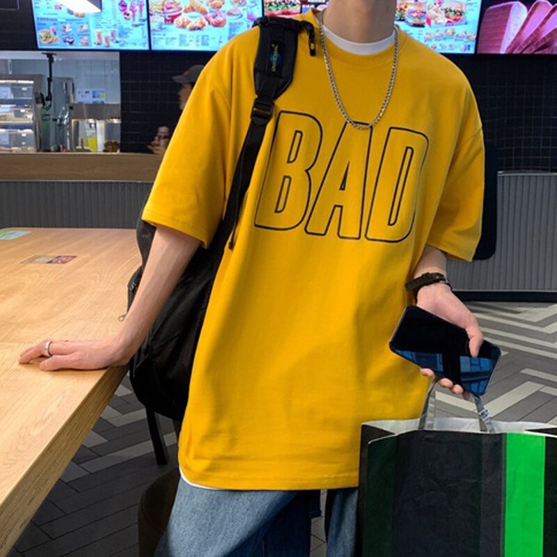 Áo thun AOKANG tay lửng dáng rộng phong cách hip hop thời trang mùa hè tùy chọn màu sắc dành cho nam