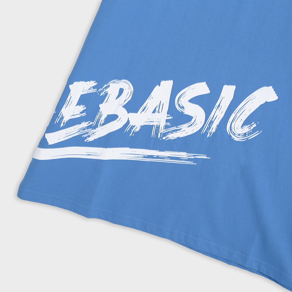 100% cotton  , Áo thun form rộng local brand All The Basic - Brushing Tee - Xanh Pastel