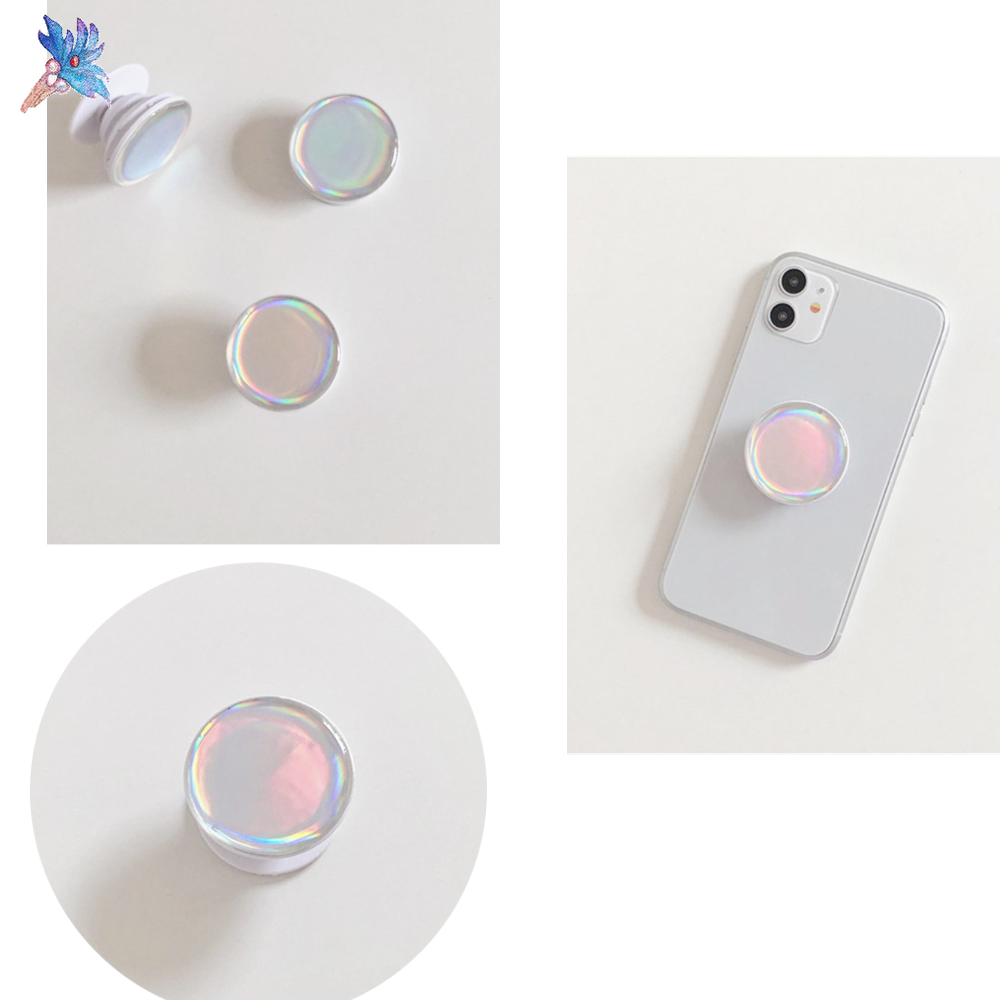 Ins Giá đỡ điện thoại di động có thể thu gọn đổi màu gradient dễ thương chống rơi hỗ trợ xem TV
