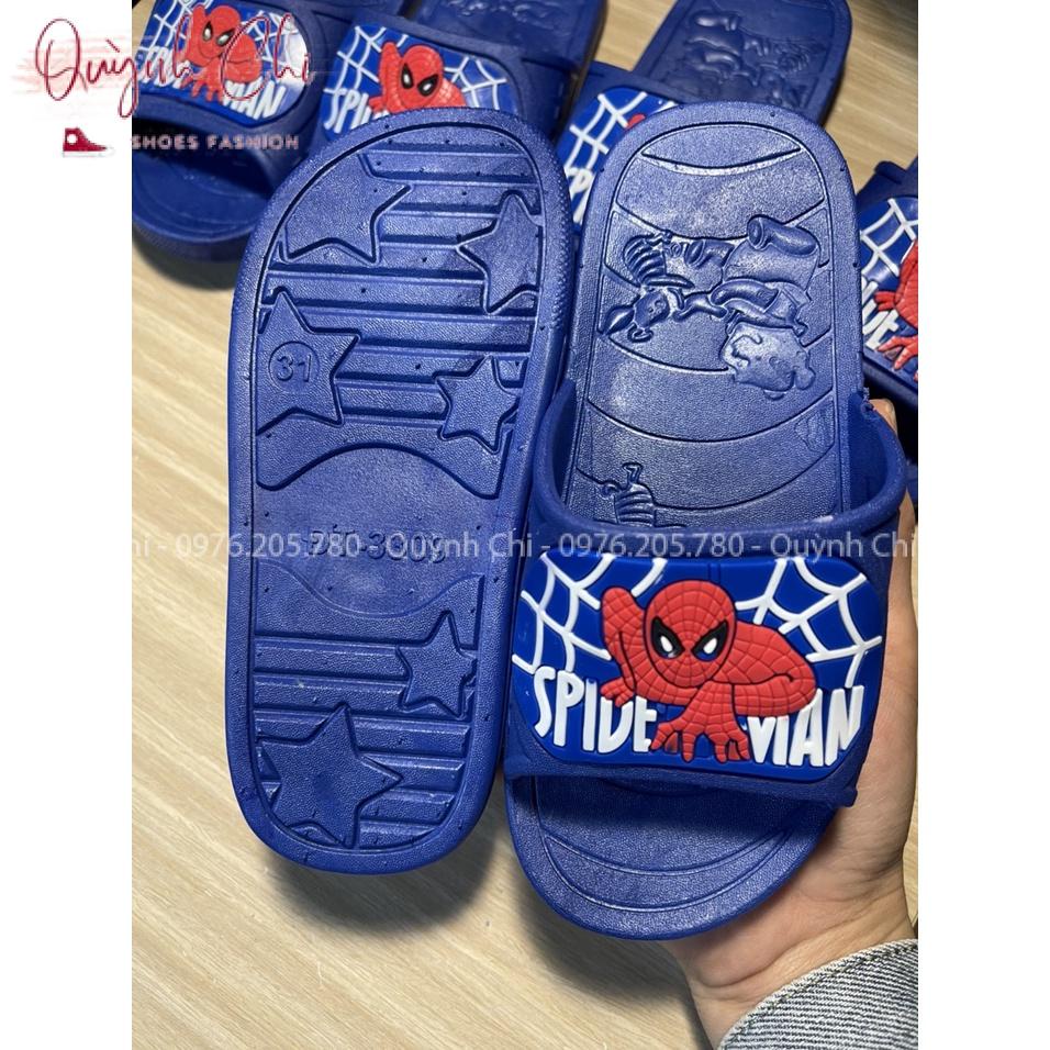 Dép siêu nhân nhện xanh cho bé trai quai ngang nhựa mềm cho bé 2 - 12 tuổi 3309