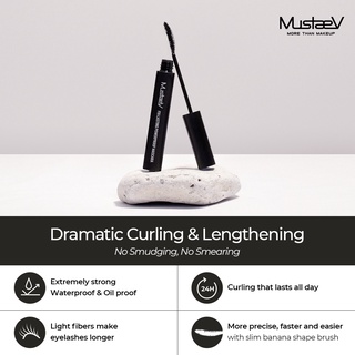 Mascara chống thấm nước MUSTAEV FIX-LASTING POWERPROOF MASCARA 7ml