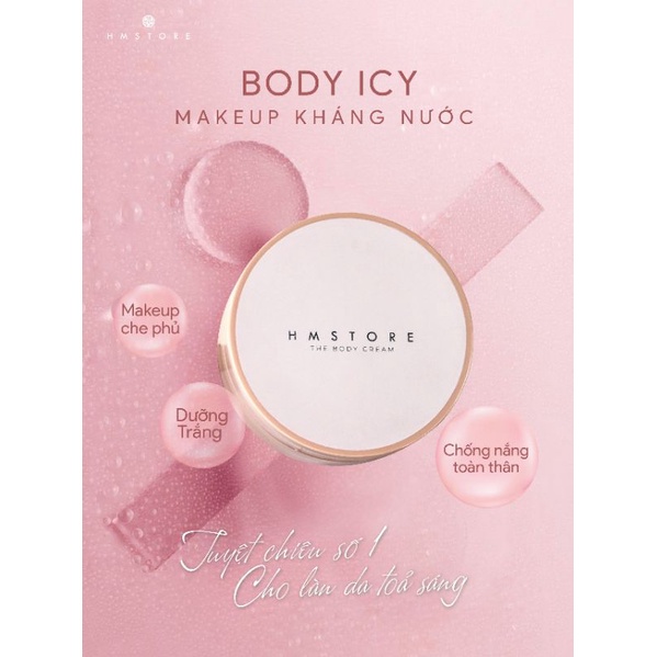 Kem body ICy HM Store giúp trắng da, chống nắng