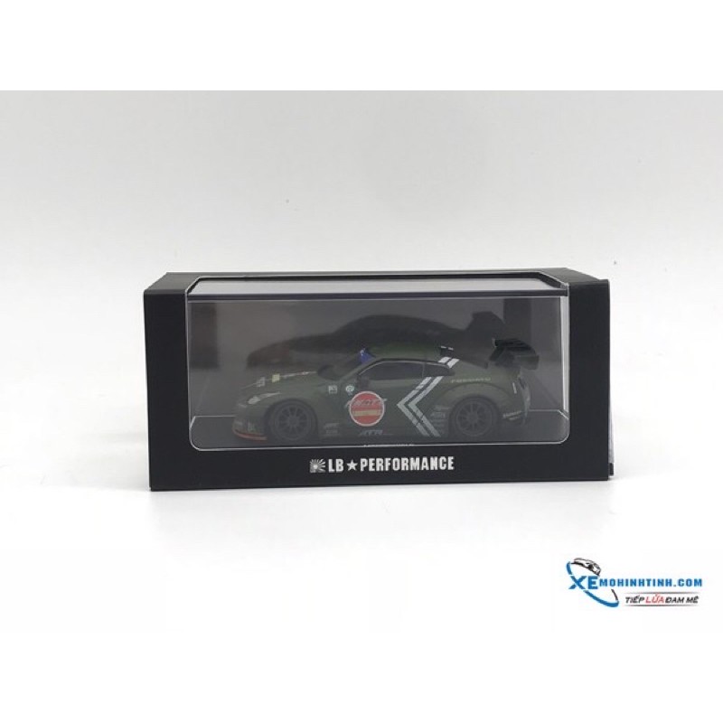 Xe Mô Hình Nissan GTR- R35 LB 1:64 Liberty Walks ( Xanh Rêu Nhám )