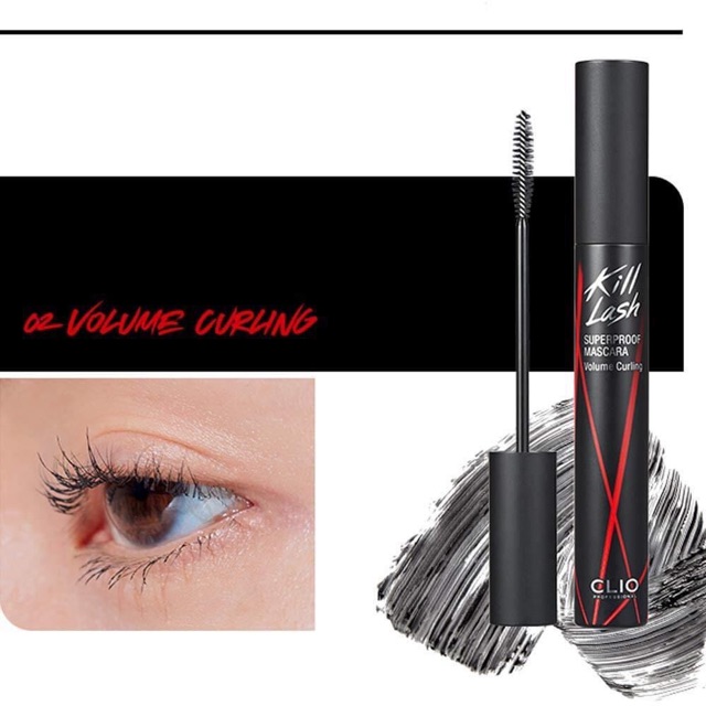 MASCARA LÀM CONG MI, CHỐNG TRÔI CLIO KILL LASH SUPERPROOF MASCARA 7G | BigBuy360 - bigbuy360.vn