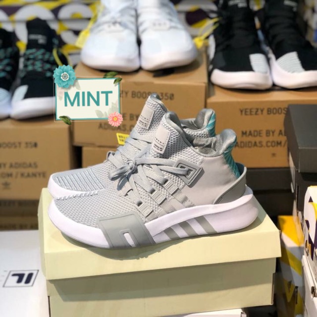 ( Video cận cảnh ) Giày Sneaker EQT 2018 Xám Xanh