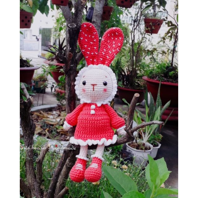 Thỏ điệu (thú bông)-handmade