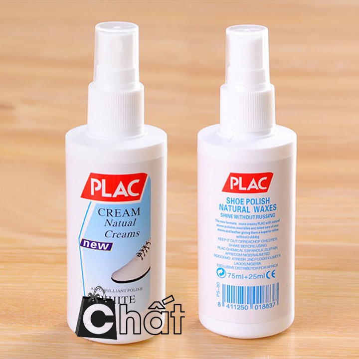 Chai xịt tẩy trắng dày dép túi xách PLAC 100ml