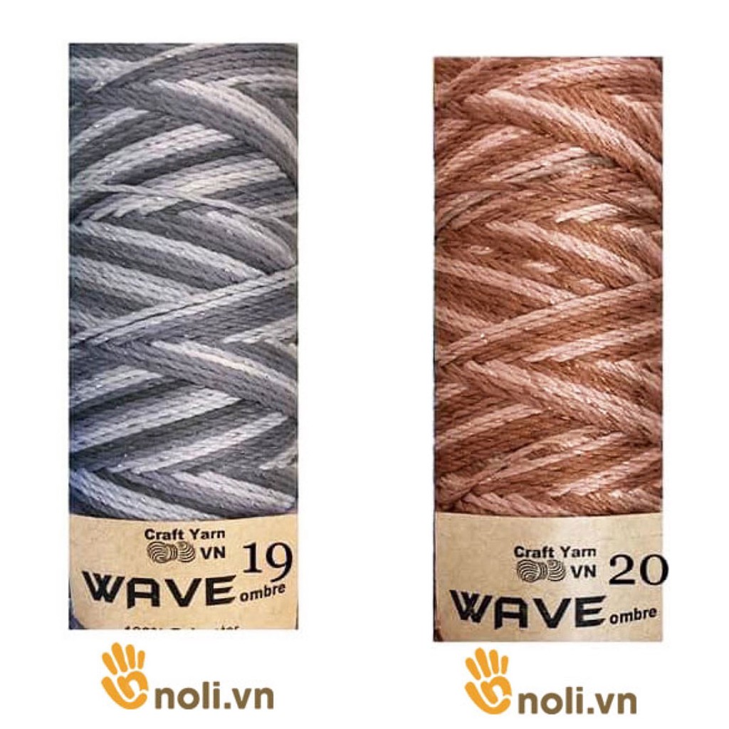 Sợi Wave Ombre chuyên móc mũ nón, túi xách