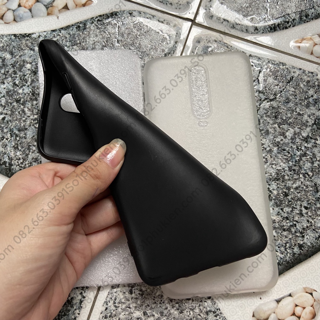 Ốp lưng Xiaomi K30 dẻo đen trơn, dẻo trong đục chống ố có viền gồ bảo vệ camera