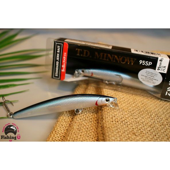 mồi Daiwa câu cá chẽm. Daiwa T.D. Minnow 95SP