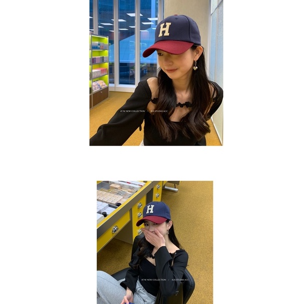 Nón Lưỡi Trai Thời Trang Hàn Quốc Phối Màu Sắc Dễ Phối Đồ