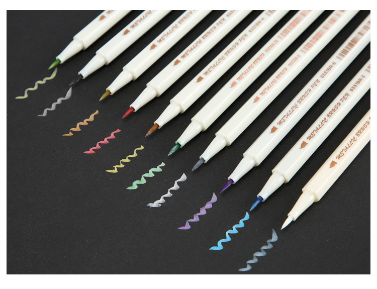 Bộ 10 bút lông nhiều màu sắc xinh xắn