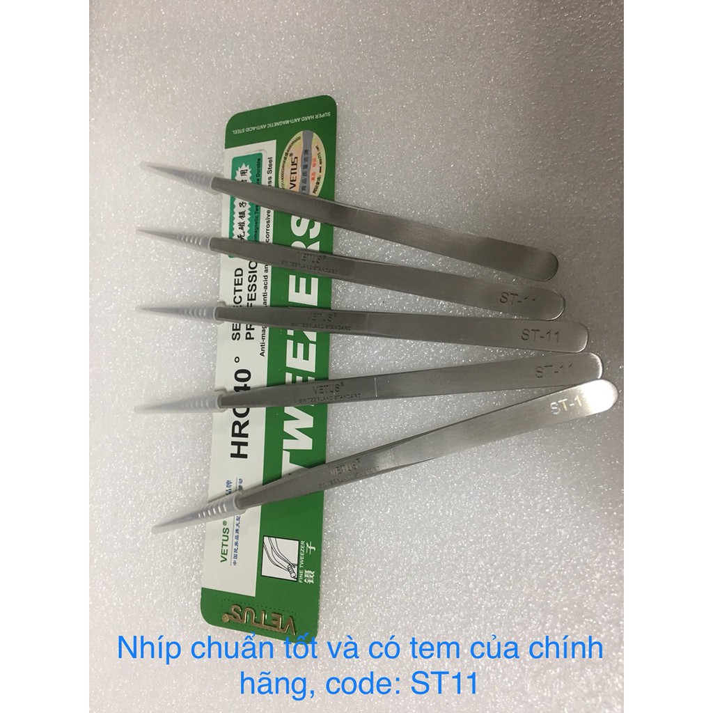 [Mã LIFEXANH03 giảm 10% đơn 500K] Nhíp nhặt lông yến chuẩn Vetus (bìa xanh)