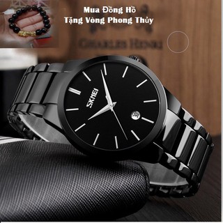 "Mắt Sói Trong Đêm Tặng Vòng Phong Thủy" Đồng Hồ Nam Skmei VIP1 Chính Hãng Đẳng Cấp "Có Video Test"