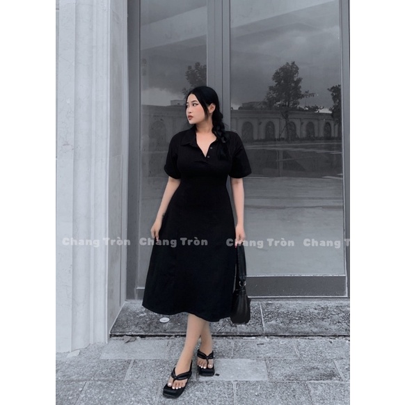 Bigsize - Đầm Polo Xoè Dài Có tới 110kg