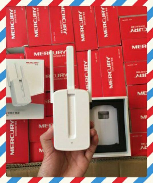 🎆Bộ Kích Sóng Wifi Chính Hãng Mercury 300Mbps 3 râu cắm điện trực tiếp dễ sử dụng ,cài đặt đơn giản