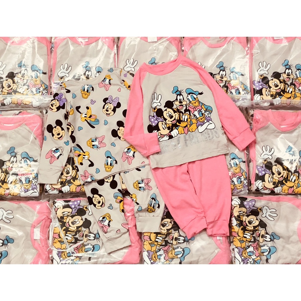 Bộ dài tay thu đông cho bé gái - Set 2 bộ Minnie Next siêu đẹp cho bé gái siêu xinh size2-7t