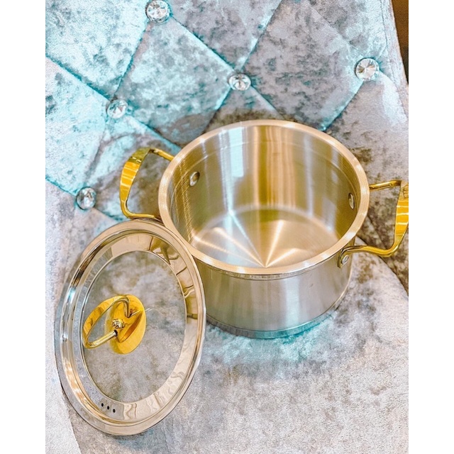 Bộ Nồi Misu Louis 3 Món Inox Đáy 3 Lớp Truyền Nhiệt Nhanh Dễ Dàng Chùi Rửa Gọn Nhẹ Chất Liệu Cao Cấp Kho Sỉ Sài Thành