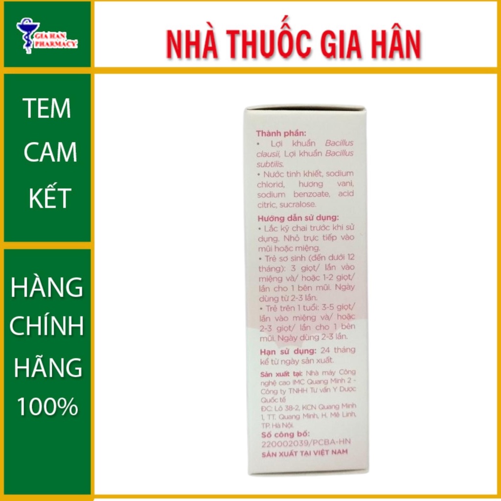 SUBAVAX - Nhỏ Mũi Họng Lợi Khuẩn Tăng Sức Đề Kháng Niêm Mạc Đường Hô Hấp Trên - Hộp 10ml - Gia Hân Pharmacy