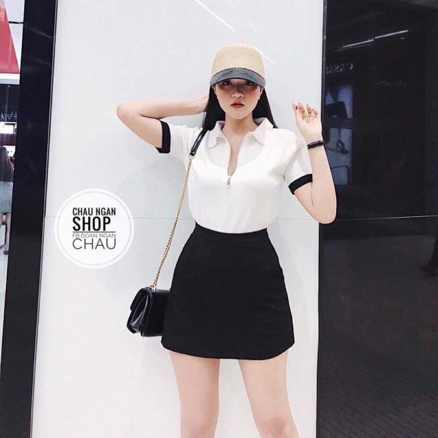 [ Mã FAMAYWA giảm 10K đơn 50K] Chân váy chữ A phối túi