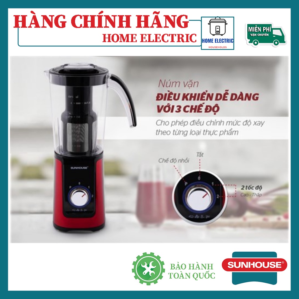 MÁY XAY SINH TỐ ĐA NĂNG SUNHOUSE SHD5322 HÀNG CHÍNH HÃNG BẢO HÀNH TOÀN QUỐC 12 THÁNG