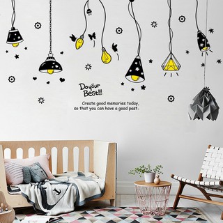 decal dán tường dây đèn