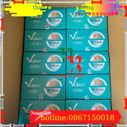 Com Bo 5 Hộp Găng Tay Y Tế Vglove Hộp 100 cái