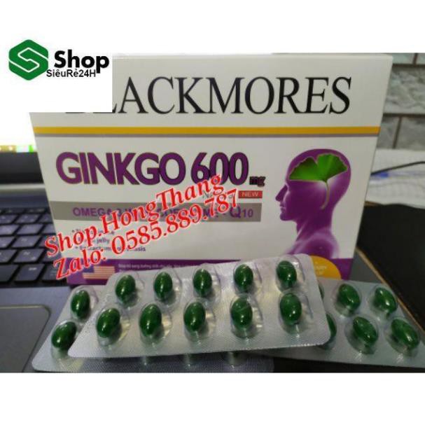 [Cam Kết Hàng Chính Hãng] - Ginkgo 600mg BLACKMORES viên uống hoạt huyết dưỡng não hộp 100 viên - [Quầy Thuốc Bảo Lâm]