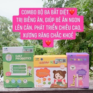 Combo bộ ba enzym kids _men daily _canxi kids tailer