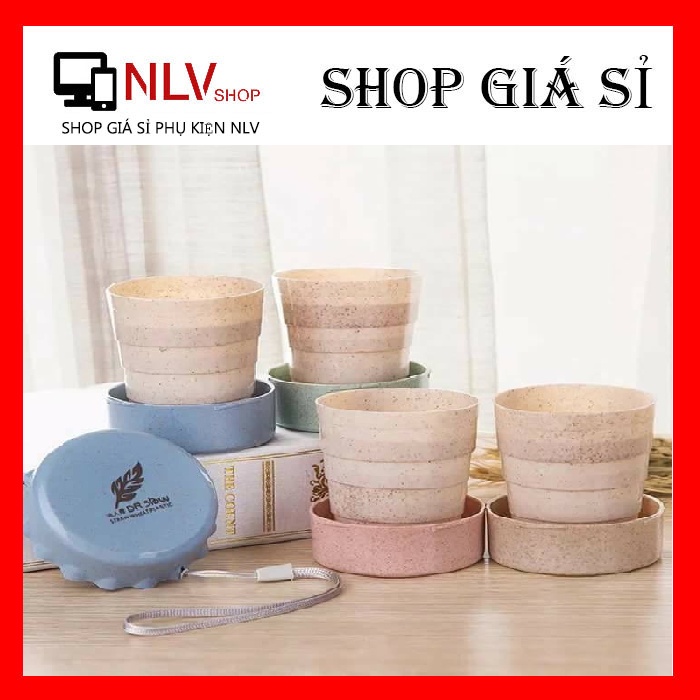 Cốc Ly gấp gọn Lúa Mạch Uống Nước Xếp Gọn Tiện Dụng ❤