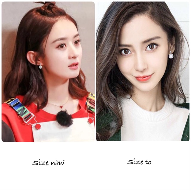 Bông tai nạm đá sang trọng lấp lánh (Đá AB)