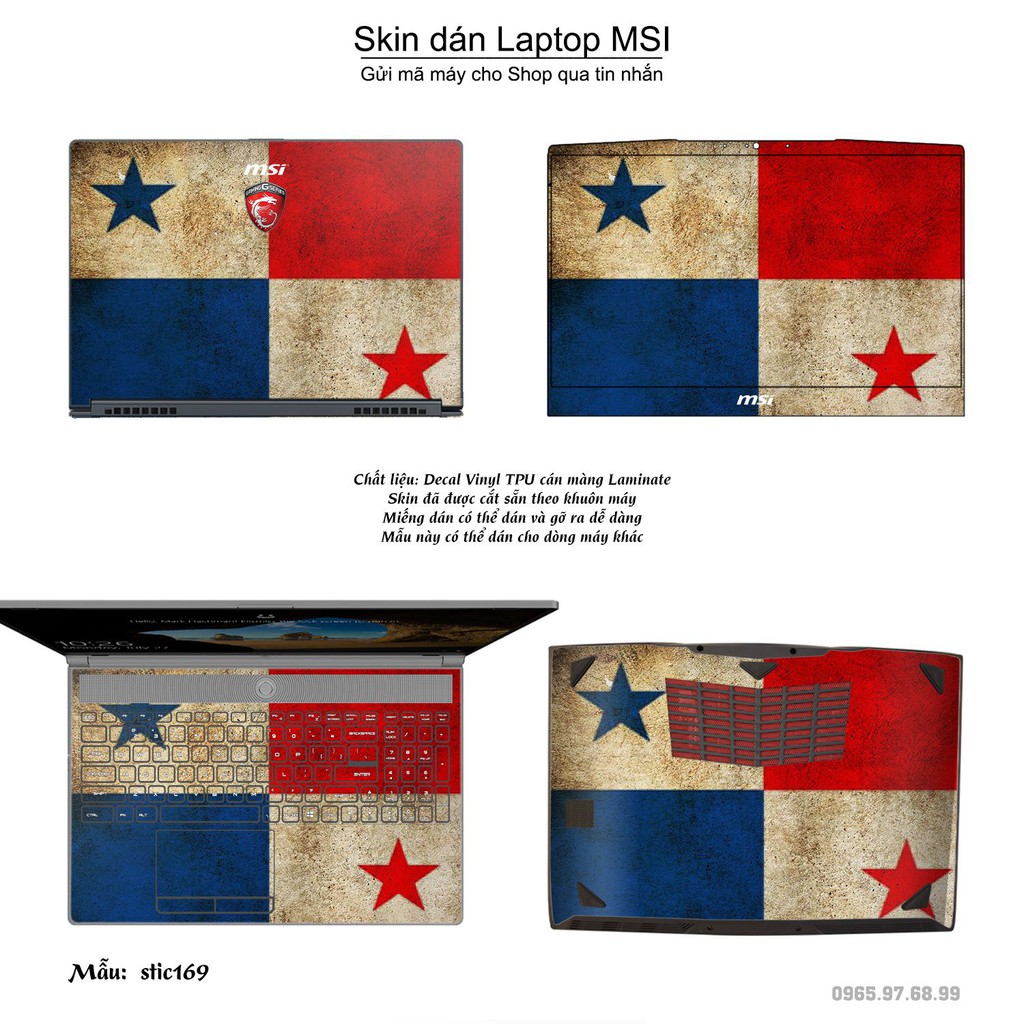 Skin dán Laptop MSI in hình Hoa văn sticker _nhiều mẫu 28 (inbox mã máy cho Shop)