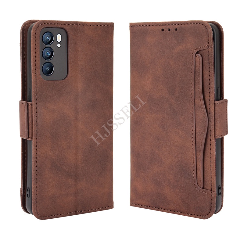 Ốp Dạng Ví Da Lật Dành Cho OPPO Reno6 Z 5G Reno5 Reno4 Pro Reno3
