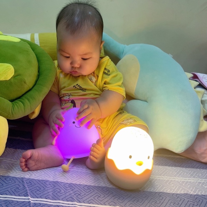 Đèn Ngủ LED Silicon Hình Trứng gà cỡ lớn nhất - Rabbi Việt Nam