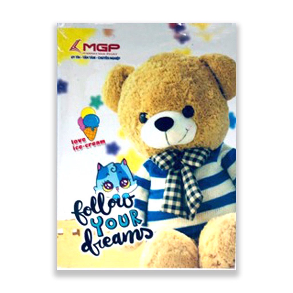 ( 1 Lốc ) Tập Vở Gấu Teddy 96 200 Trang KT:158x205mm Độ Dày 80 ( Vừa ) Minh Gia Phát Camshop